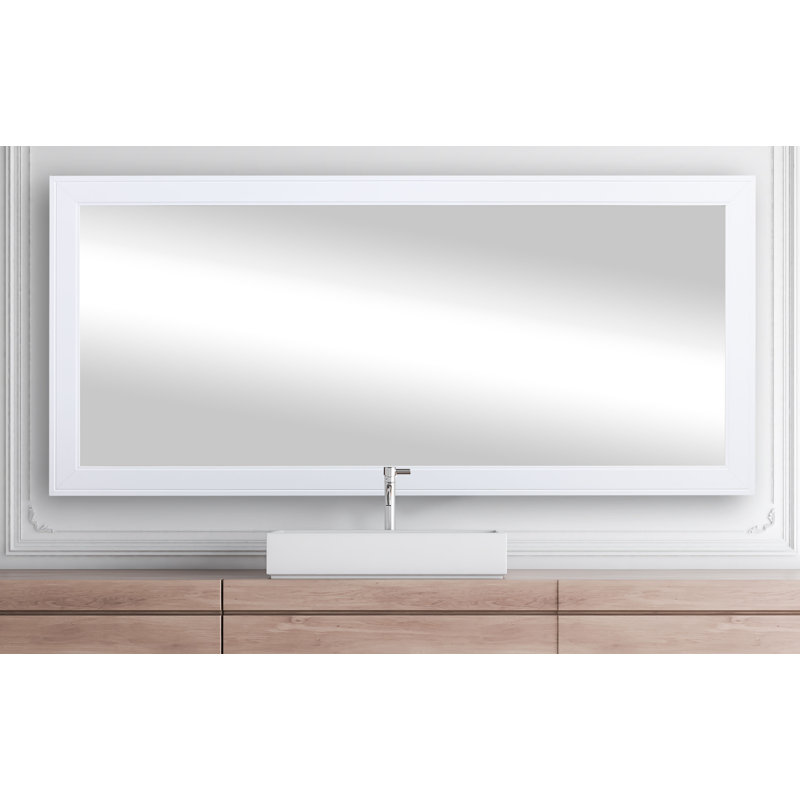 Kozan Engineered Wood Mirror, 39" x 57.5", White