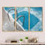 Glace et piscine bleue - ensemble d'art mural sur toile encadré paysage-690442170-690442149
