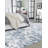 Transitional Koru Area Rug Blue Color-71264440