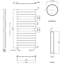 Piazza Flat Panel Towel Rail Heated Towel Rails-7128418-23559650