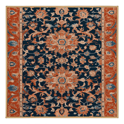 Machine Washable Tabriz Brown Area Rug