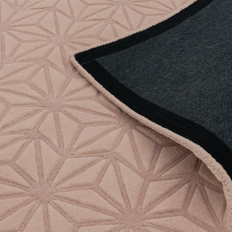 Olive Geometric Hand Woven Area Rug, Rectangle 120 x 170cm