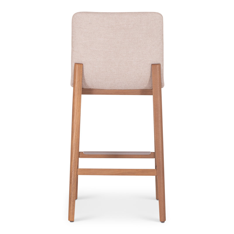 Modern Brazilian - Godan Stool, Harvest Natural Seat/Domasco Frame, Counter Stool (25.25” Seat Height)