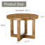 Une table de salle à manger circulaire moderne et pratique. Fabriqué en bois aggloméré et en bois.