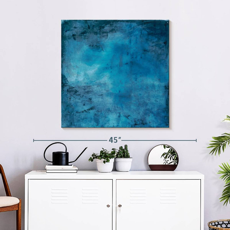 A Blue Lagoon, 30" H x 30" W
