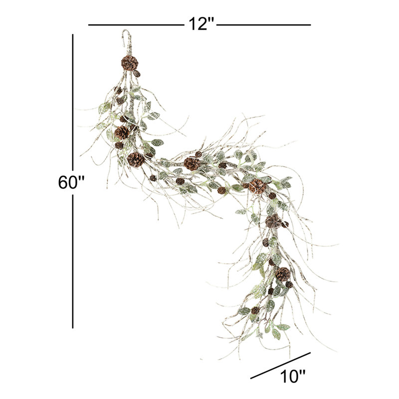 60'' in. Faux Birch Garland
