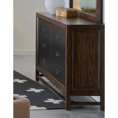 Two-Tone Finish 6-Drawer Dresser