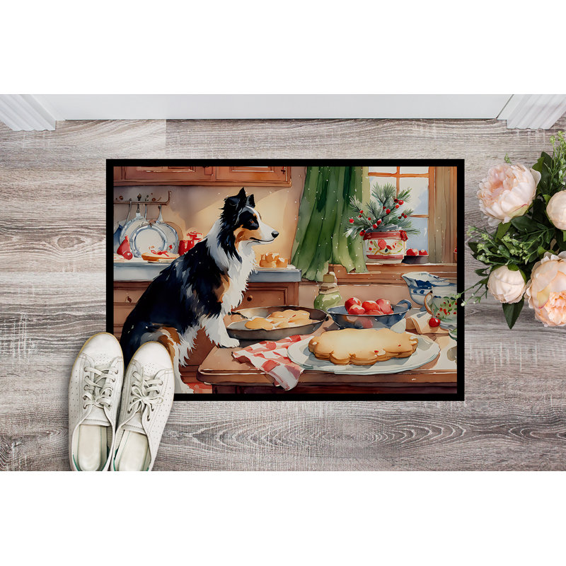 Paillasson Border Collie DAC3740, L 18 po x L 27 po