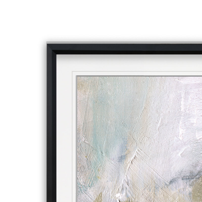 'Perpendicular' - Painting Print, 16" H x 16" W x 1.5" D, Black Framed