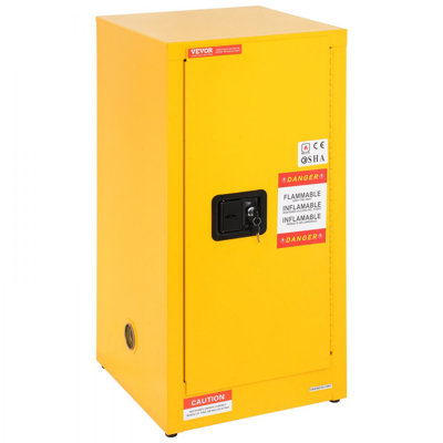 Armoire de sécurité en acier galvanisé 18,1 po x 18,1 po x 35,4 po, armoire de rangement réglable et inflammable pour usage industriel, industriel et domestique