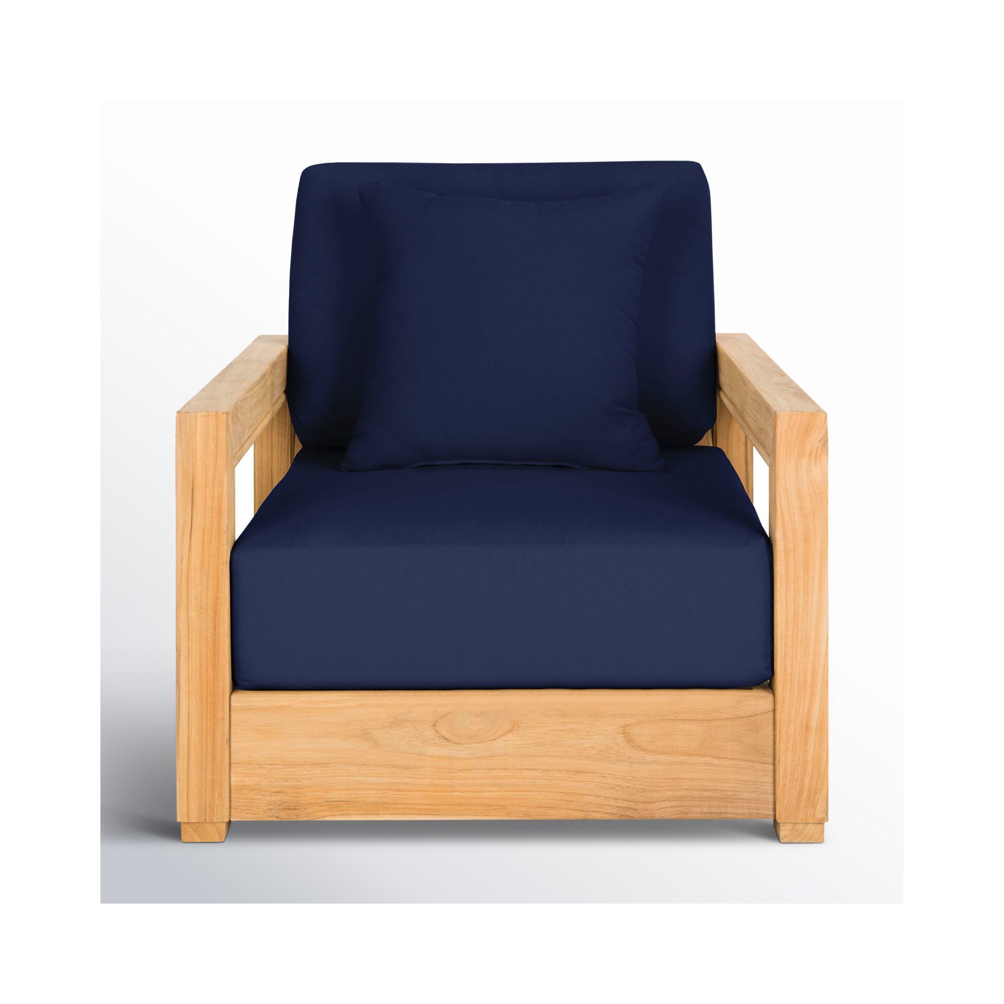 Melrose Outdoor Lounge Chair Cushion Cover, Navy