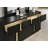 Lillestrom Contemporary Dresser, Black/Gold