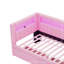 Lit plateforme tapissier simple avec ports USB et ceinture à DEL-72345041