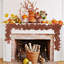 Halloween, décorations de l'Action de grâce, guirlande de feuilles artificielles, guirlande de feuilles d'érable et guirlandes de Noël