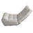 Balcony Chair - 4-segment Adjustable Grey Metal Reclining For Living Room, Space Efficient Back