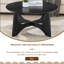 Table basse ronde en bois 36 po-667273293