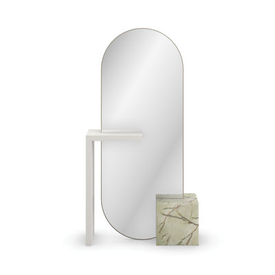 Monaco Metal Arch Floor Mirror