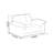Modern luxury elegant fabric sofa