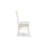 3 Piece Dining Room Furniture Set Contains a Square Kitchen Table and 2 Linen Fabric Dining Chairs, Linen White-290309564