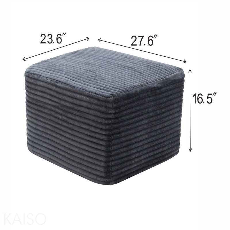 Repose-pieds, Corduroy, Gray