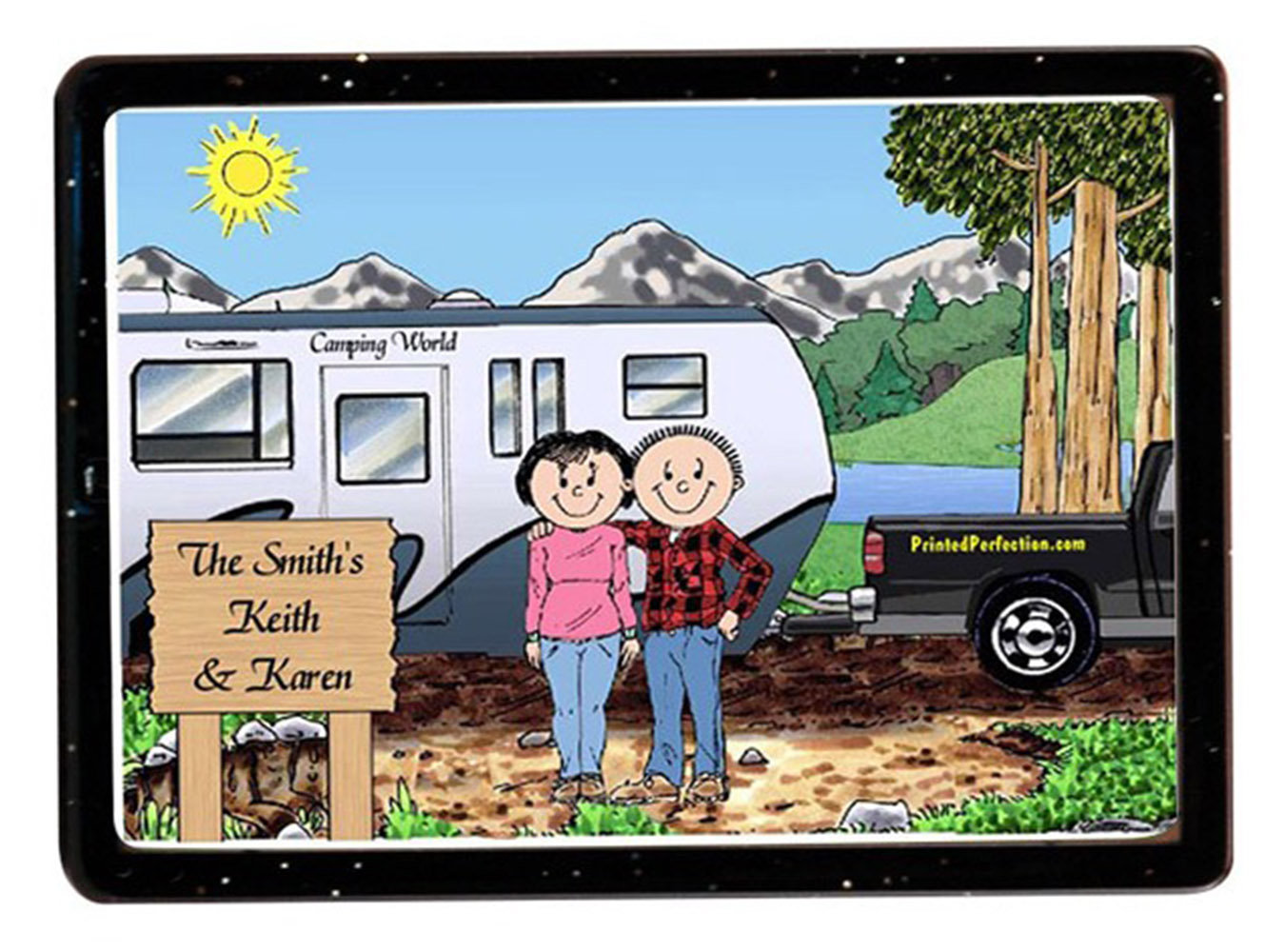 Printed Perfection Personalized RV Lovers - Bumper Pull Trailer Acrylic ...