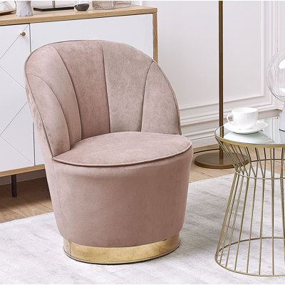 Dominique Velvet Barrel Chair
