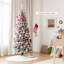 Arbre de Noël artificiel blanc effilé-730457117