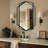 Hexagon Metal Framed Accent Wall Mirror/Bathroom Mirror/Wall Mirror, Horizontally or Vertically-1606110045