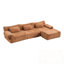 Canapé rembourré avec 3 coussins et repose-pieds-1161736736