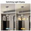 Luminaire suspendu industriel réglable 6 lumières avec verre transparent-1090905073-1090905035