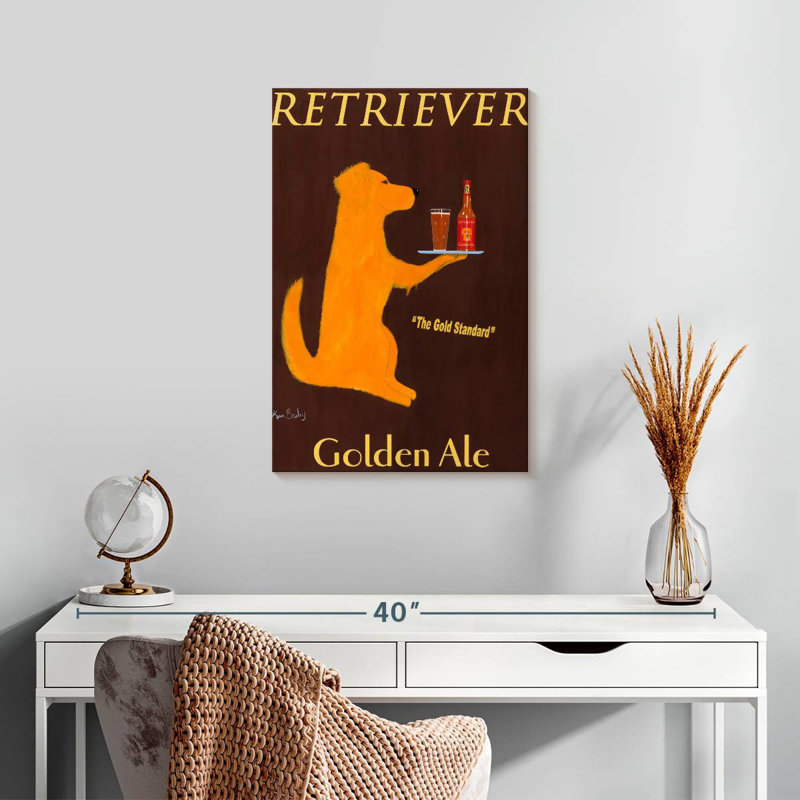Yarlin Retriever Golden Ale, H 24 po x l 16 po