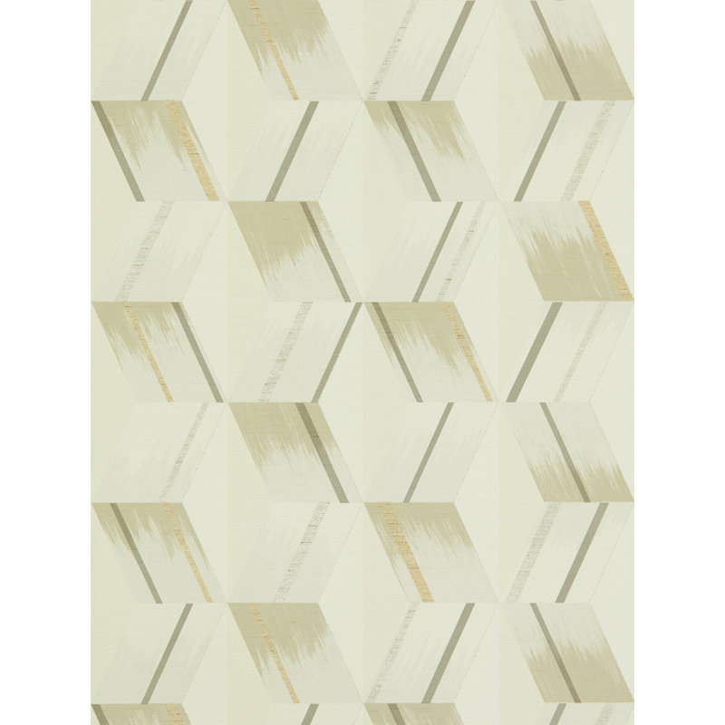 Rhombi Wallpaper, Paris Gray