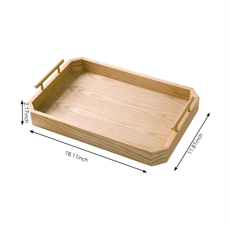 Legary Wood Tray, 2.17" H x 11.81" W x 18.11" D