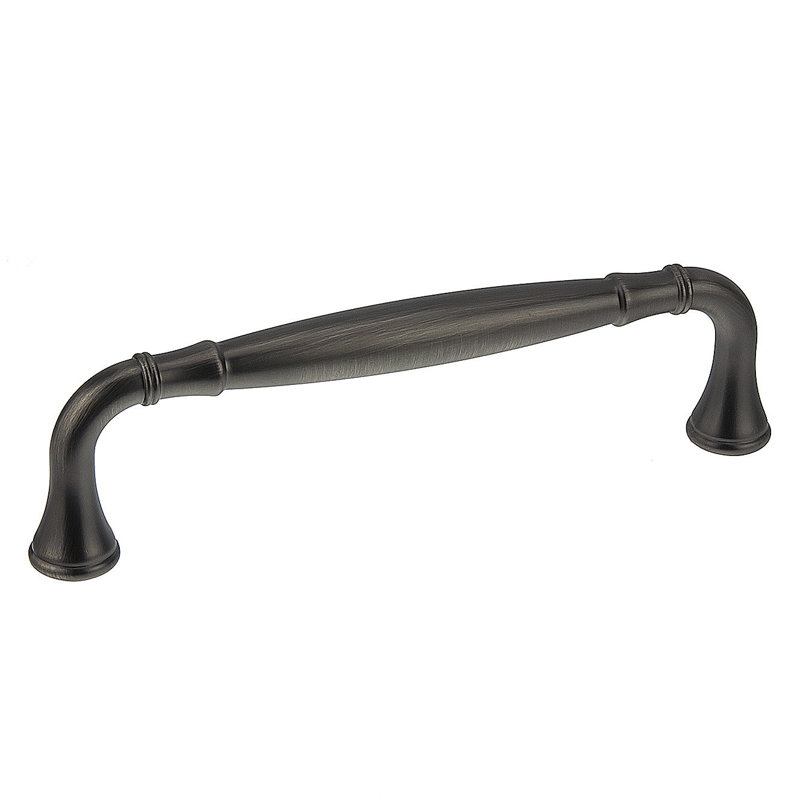 Poignée barre 7 9/16 po en métal, Nickel antique, 6 3/10"