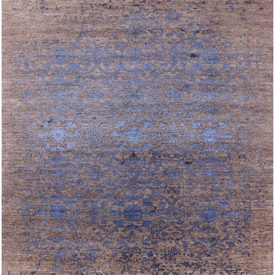 Tapis brun / bleu Shae