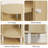 Fluted Round End Table with Storage-392201632