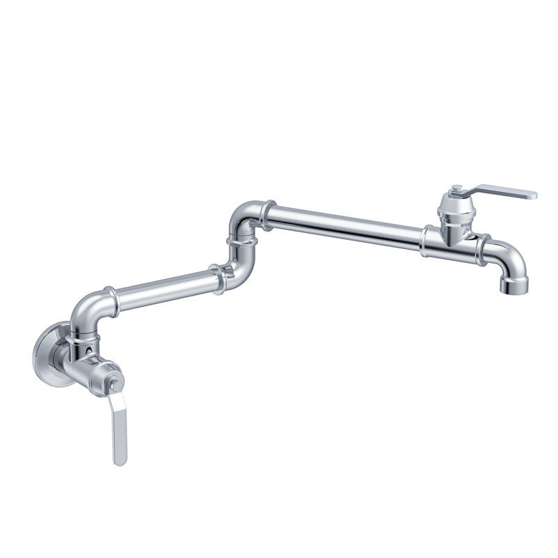 Kinzie Wall Mount Pot Filler, Chrome