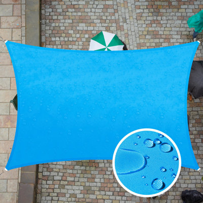Amgo 7' x 12' Rectangle Waterproof Sun Shade Sail