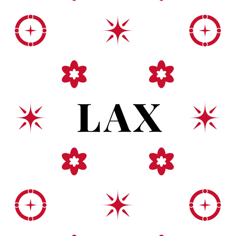 Oreiller 20 po x 14 po, Blanc, noir, rouge, LA, Coussin en polyester filé