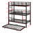 Solid Metal Triple Bunk Bed With Trundle Guardrail ,Ladder And Trundle-1042194501