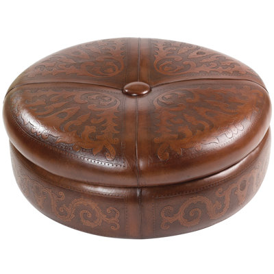 Navarette Leather Ottoman
