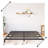 Bed Frame No Box Spring Needed, Heavy Duty Metal Platform Bed Frame, Black-1168613716-1151874356