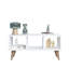 Nona Side Table, Coffee Table with 3 Storage Shelves, 80 x 35 x 38 cm Sofa End Table-1190782557