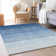 Premium Machine Washable Prisco Blue Rug