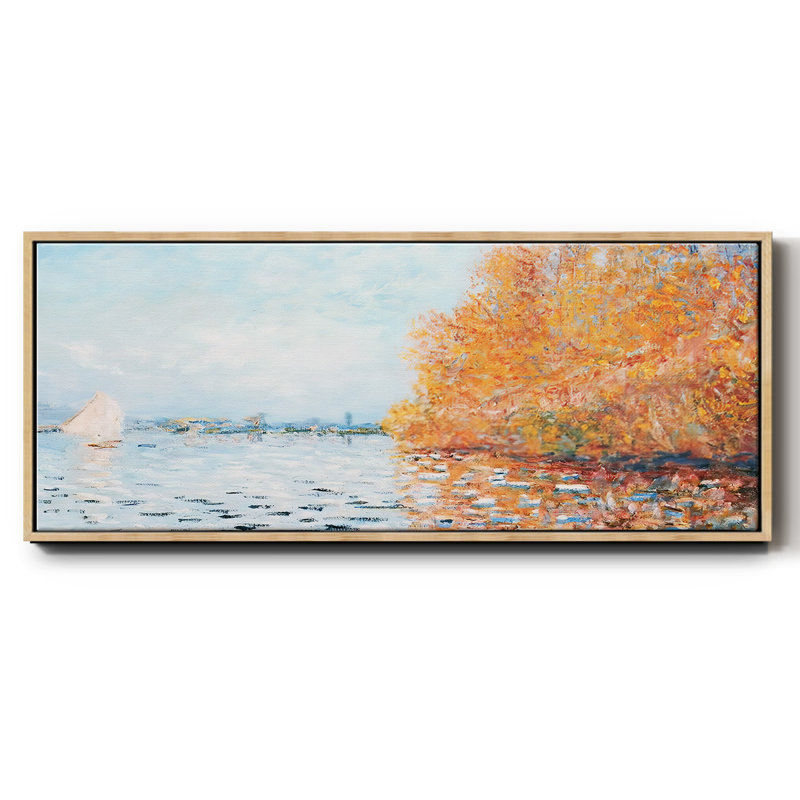 «La seine à Argentuil», reproduction d'art sur toile flottante, Naturel, H 24 po x l 60 po x P 1,5 po