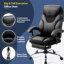 Big and Tall, fauteuil de direction pour la maison et le bureau avec siège large, 400 lb
