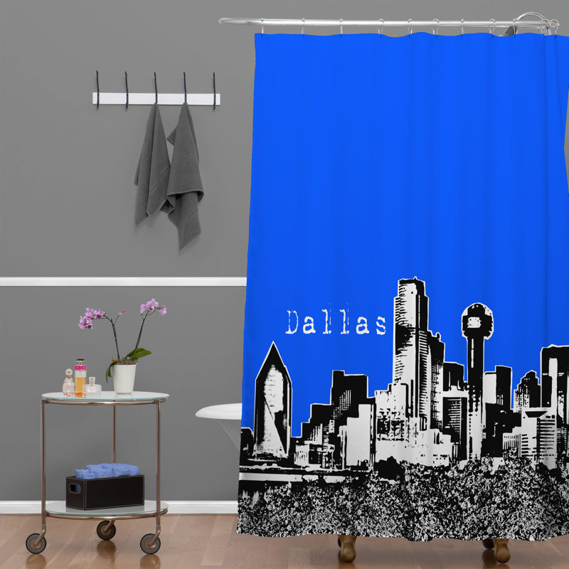 Rideau de douche simple dallas Bird Ave, Royal