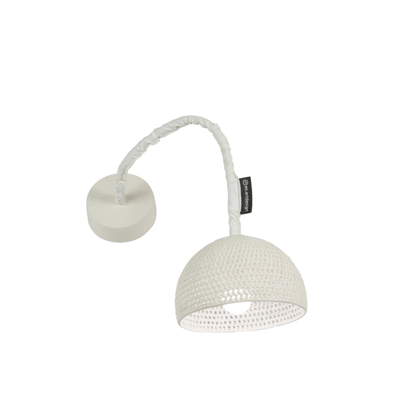 Trama Armed Sconce, White