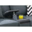 Ensemble de canapé 2 pièces Mobilier de salon bleu gris moelleux en polyfibre avec causeuse et console