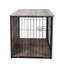 Mobilier de chenil spacieux pour animaux avec portes doubles - douillet pour l'intérieur